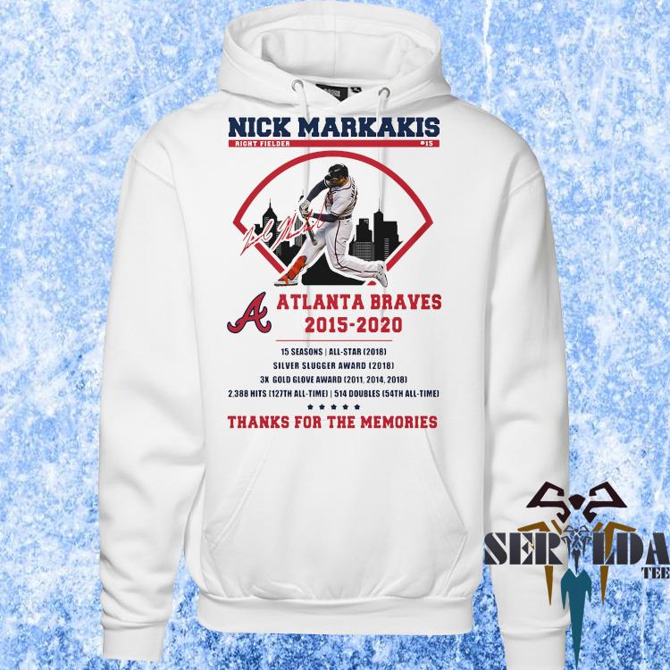 Nick Markakis Atlanta Braves 2015 - 2020 Thanks for the memories
