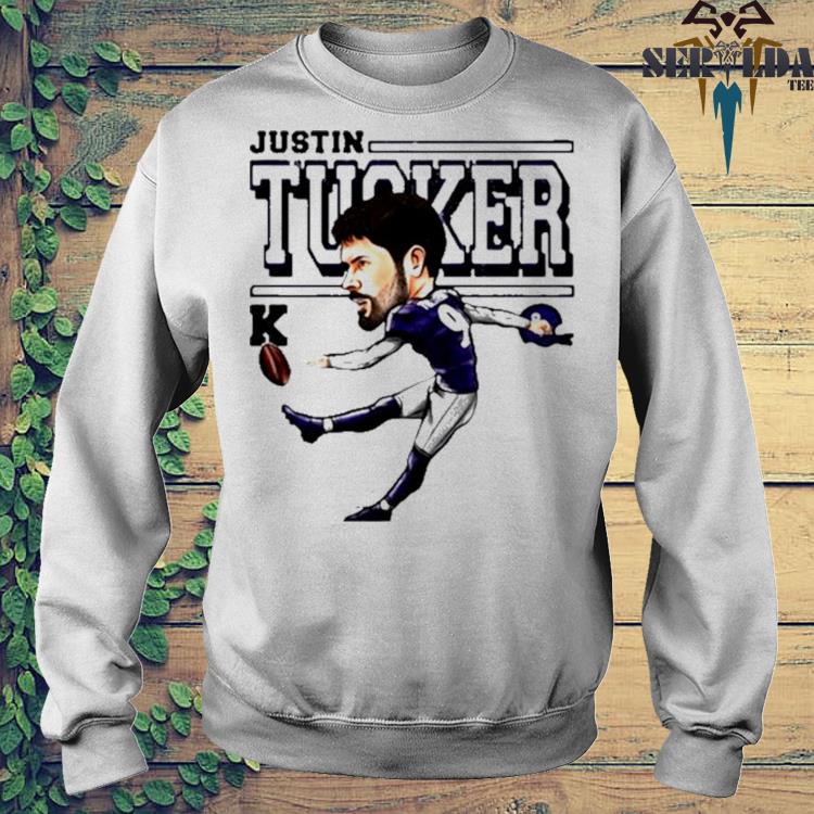 Justin Tucker Baltimore Ravens football cartoon shirt, hoodie, sweater,  long sleeve and tank top