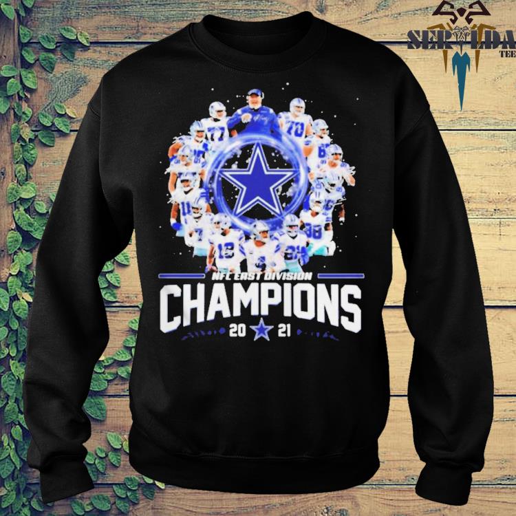 Dallas Cowboys football team 2021 NFC East Division Champions signatures  shirt, hoodie, sweater, long sleeve and tank top