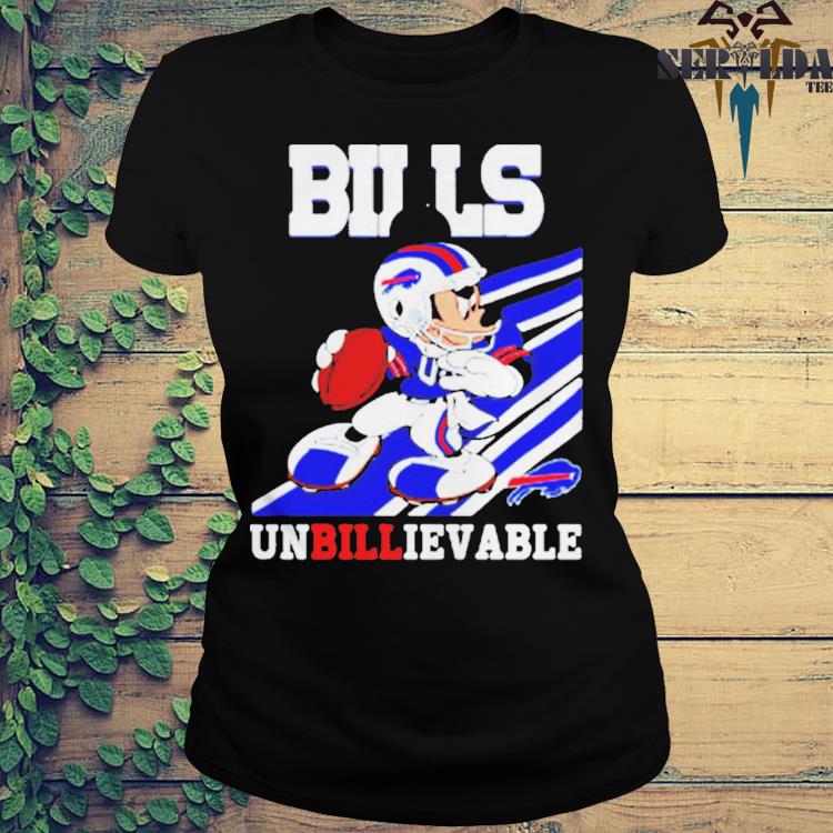 Buffalo Bills Slogan Unbillievable Mickey Mouse NFL T shirt