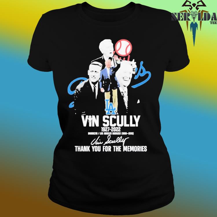 Vin Scully Dodgers Thank You For The Memories Vin Scully 1927-2022 Shirt