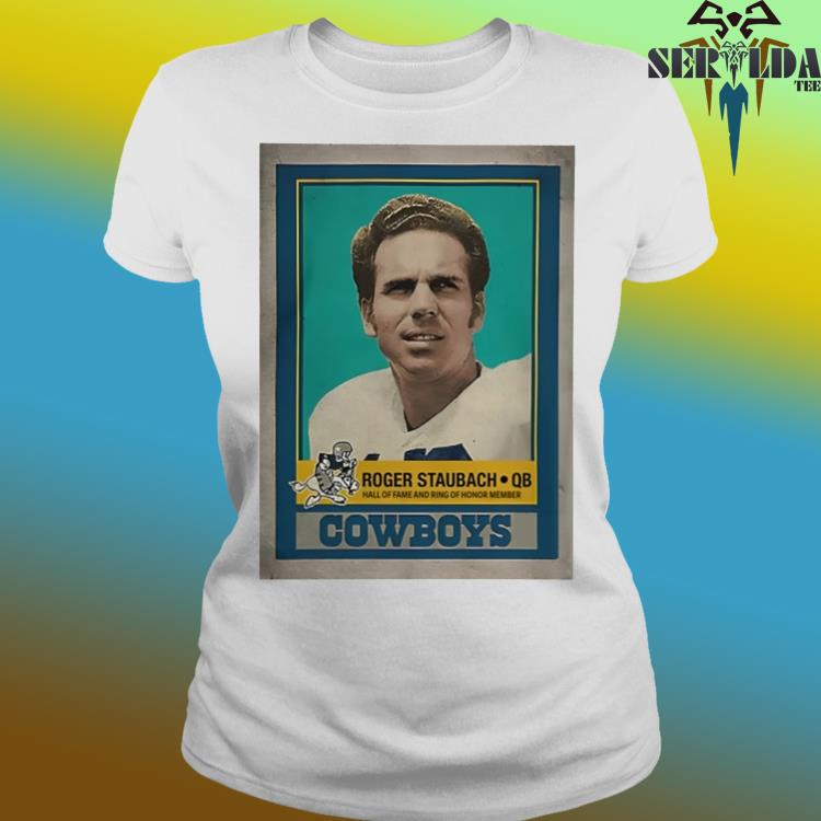 Men's Roger Staubach Heathered Gray Dallas Cowboys Name & Number T-Shirt Size: Small