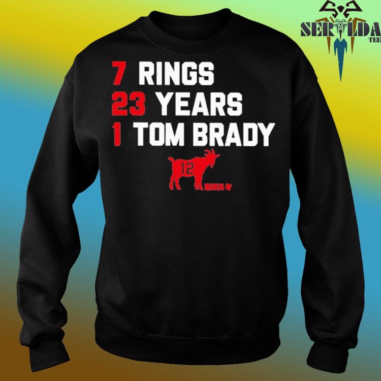 Tom Brady 7 Super Bowl Rings Shirt, hoodie, sweater, long sleeve