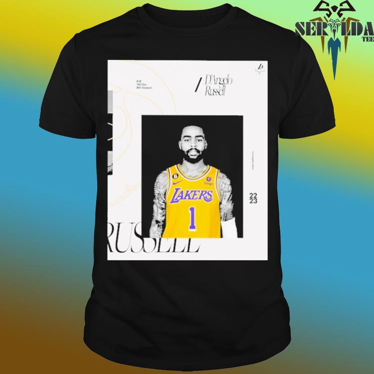 Official D'angelo russell los angeles lakers 22 23 shirt