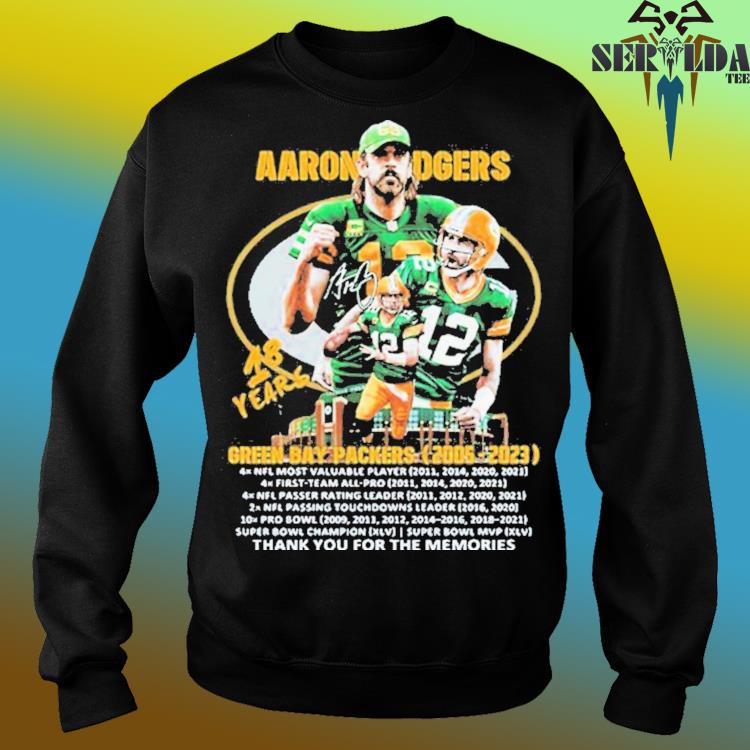 Green Bay Packers Aaron Rodgers MVP Champions signature shirt