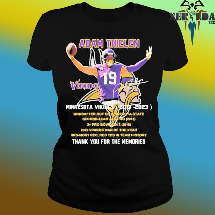 Adam Thielen Minnesota Vikings 2013-2023 Thank You For The Memories  Signature shirt, hoodie, sweater, long sleeve and tank top