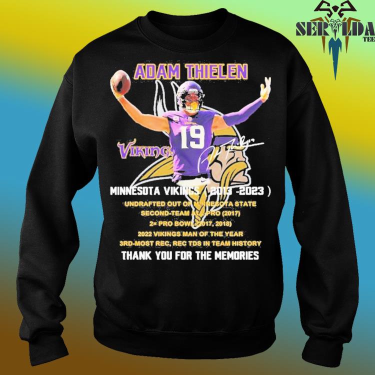 Official adam Thielen Minnesota Vikings 2013-2023 thank you for