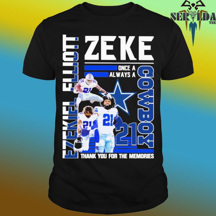 Ezekiel Elliott Zeke Cowboy thank you for the memories shirt, hoodie,  sweater, long sleeve and tank top