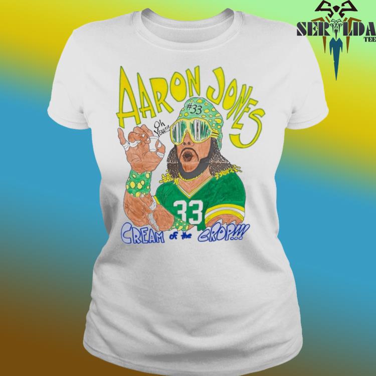 Official Aaron jones 33 cream of the crop shirt, hoodie, sweater, long  sleeve and tank top