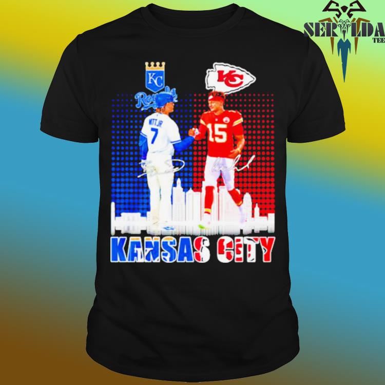 Kansas City Bobby Witt Jr and Patrick Mahomes signature shirt