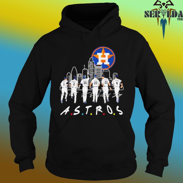 Houston Astros skyline all team 2023 signatures shirt, hoodie