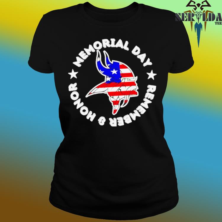 Minnesota Vikings memorial day remember and honor shirt