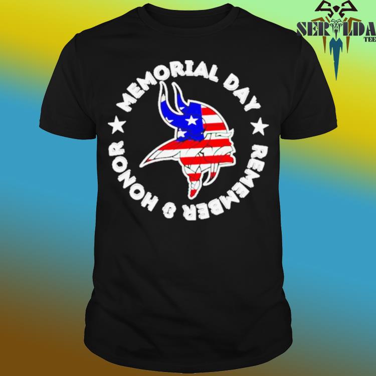 Minnesota Vikings memorial day remember and honor shirt