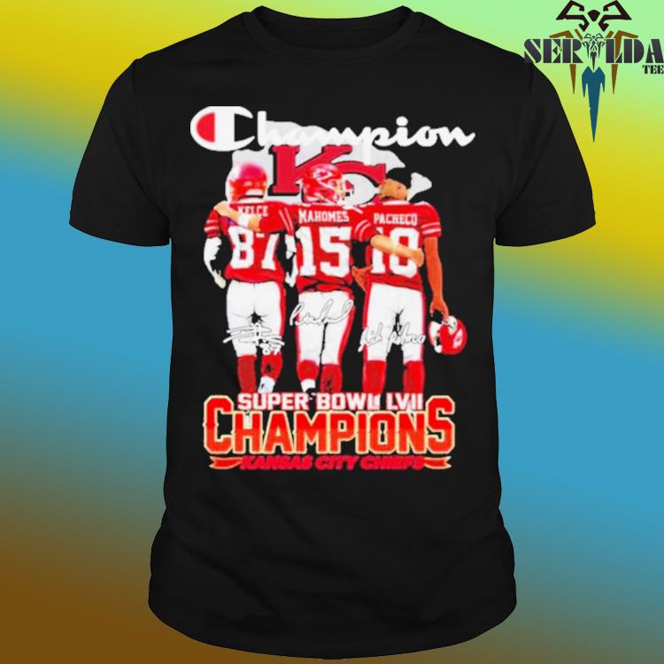 Official Champion Patrick Mahomes Kansas City Chiefs Signature Shirt  Longsleeve T-shirt