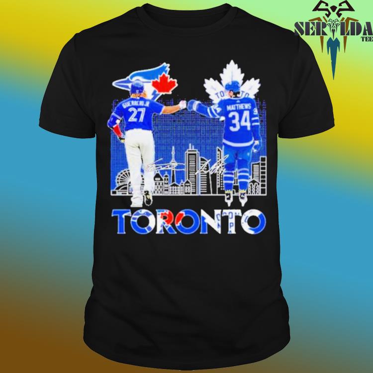 Toronto Sports Vladimir Guerrero Jr. And Auston Matthews Signatures shirt,  hoodie, sweater, long sleeve and tank top