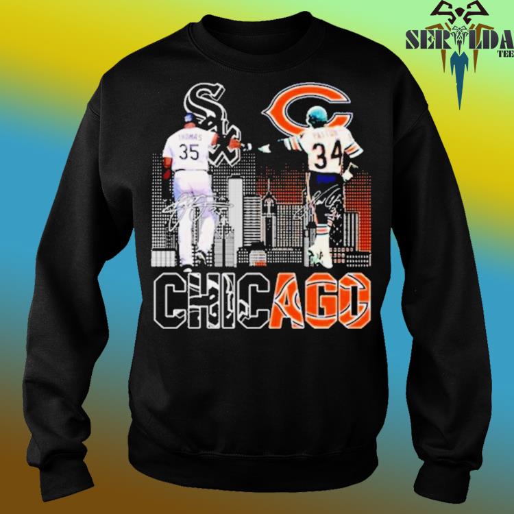 Chicago bears & chicago white sox thomas and patton skylines signatures  2023 shirt, hoodie, sweater, long sleeve and tank top