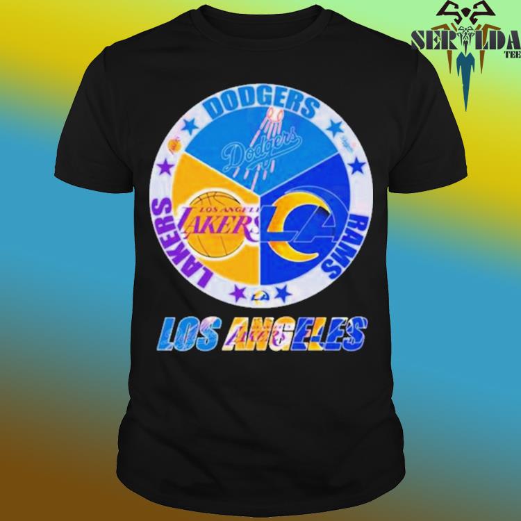 Los Angeles Team Sport Los Angeles Dodgers Los Angeles Lakers And Los  Angeles Rams 2023 Shirt