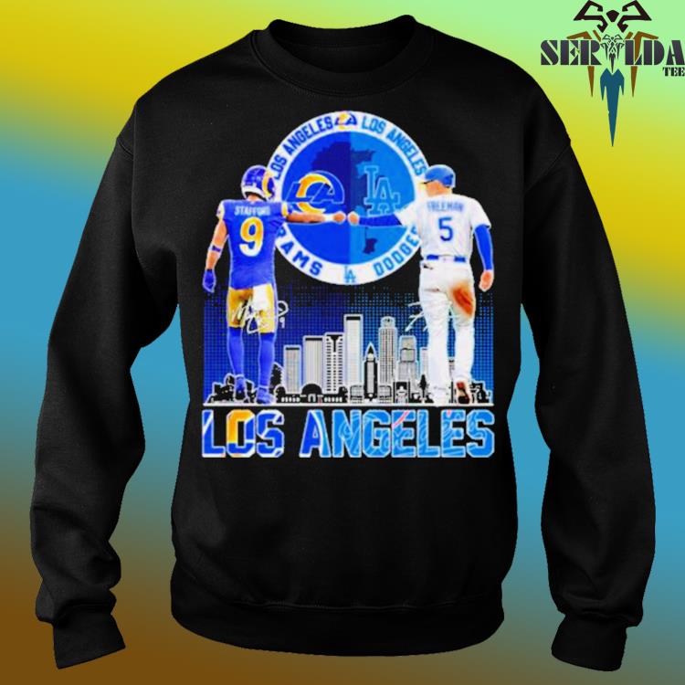 Matthew Stafford And Freddie Freeman Los Angeles Skyline Vintage Shirt,  Sweatshirt, Mlb Merch - Family Gift Ideas That Everyone Will Enjoy