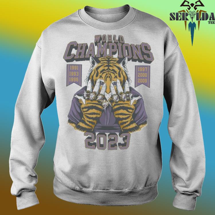 Official tiger Baseball 7 Rings Pocket World Champions 2023 Shirt