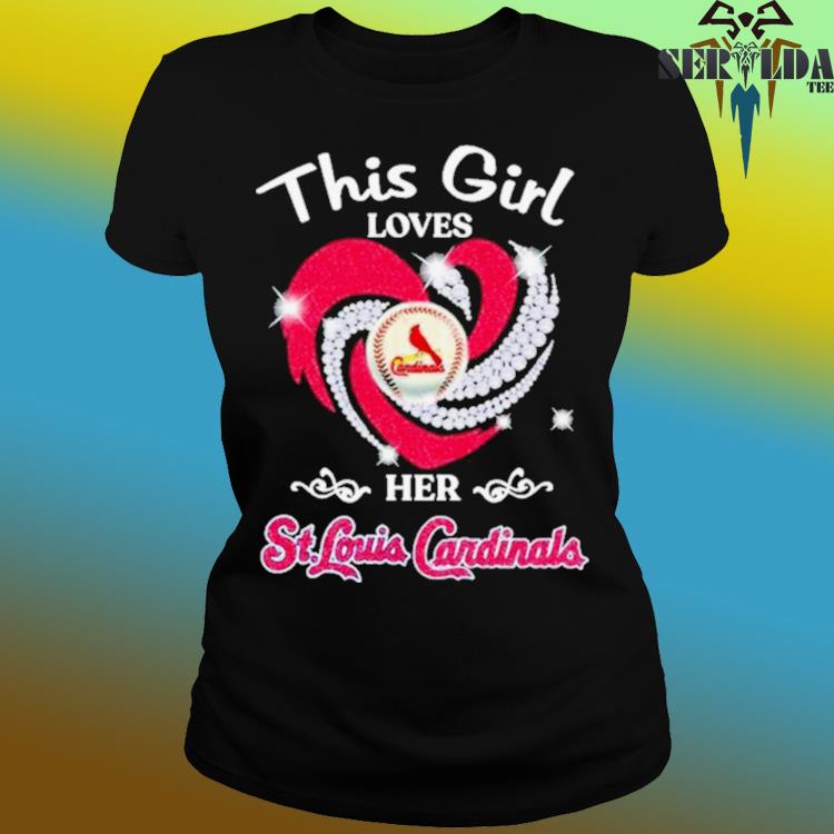 This Girl loves her St Louis Cardinals heart shirt, hoodie, sweater, long  sleeve and tank top