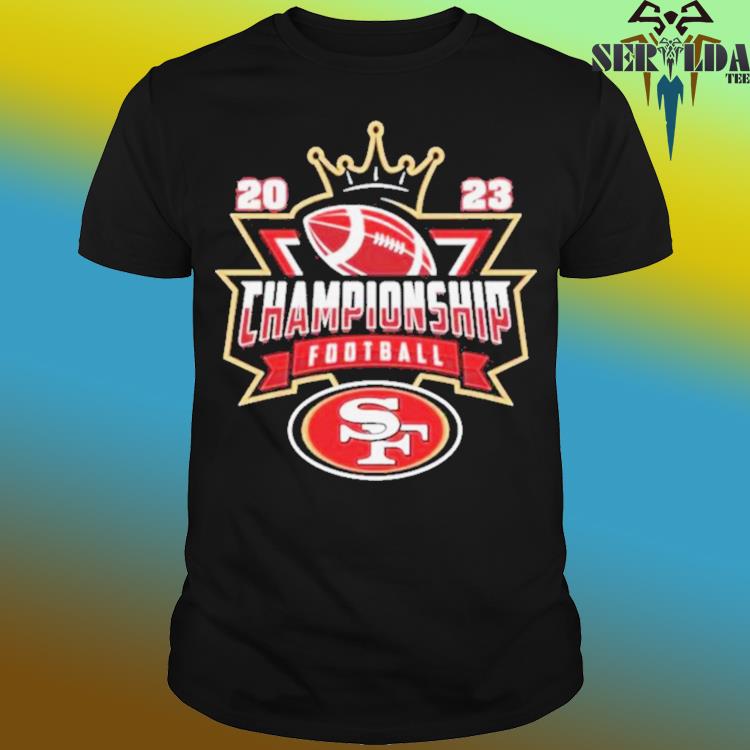 San Francisco 49ers 2023 Championship Football NFL logo T-shirt