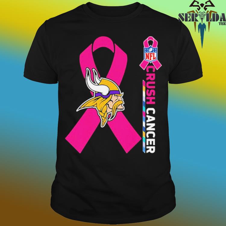 NFL Crush Cancer Minnesota Vikings Shirt, hoodie, sweater, long sleeve and  tank top