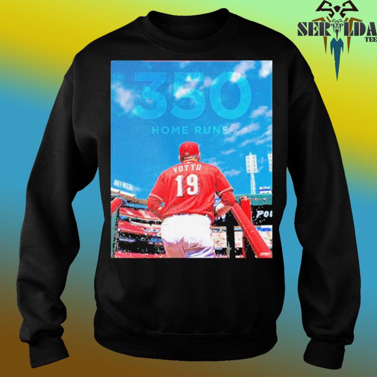 Joey Votto Cincinnati Reds with 350 home runs congratulations poster shirt,  hoodie, sweater and long sleeve