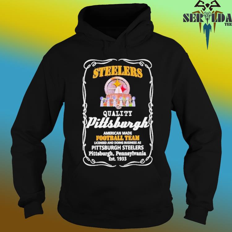 Officially Licensed NFL Women's Long Sleeve Hoodie T-shirt - Steelers