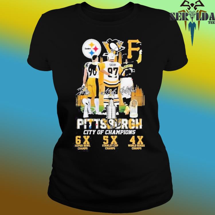 Pittsburgh City Of Champions Steelers Penguins Pirates shirt, hoodie,  sweater, long sleeve and tank top