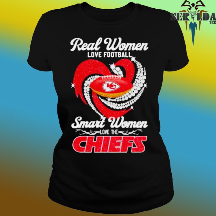 Heart Chiefs Football Shirt Ladies Tee