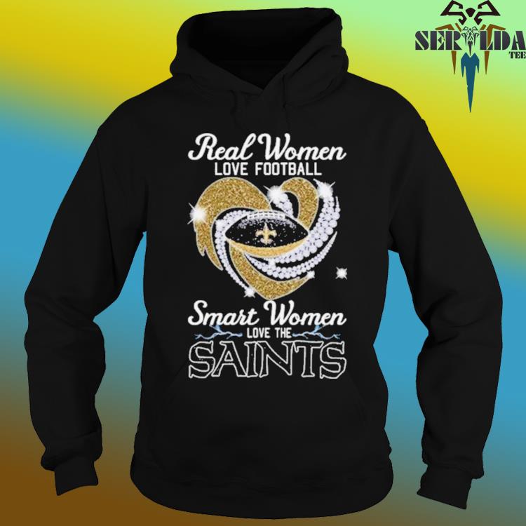 Real women love football smart women love the Saints heart logo shirt,  hoodie, sweater, long sleeve and tank top