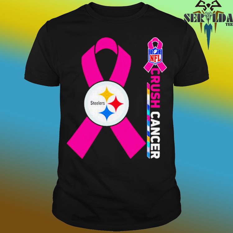 Pittsburgh steelers nfl crush cancer shirt, hoodie, sweater, long sleeve  and tank top