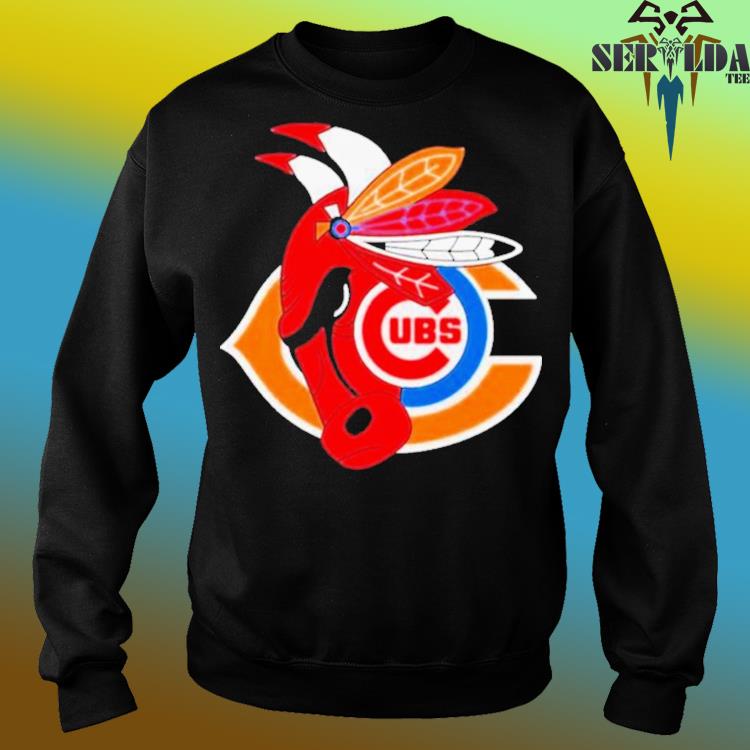 Official chicago Cubs Bulls Bears Blackhawks logo mashup shirt, hoodie,  sweater, long sleeve and tank top