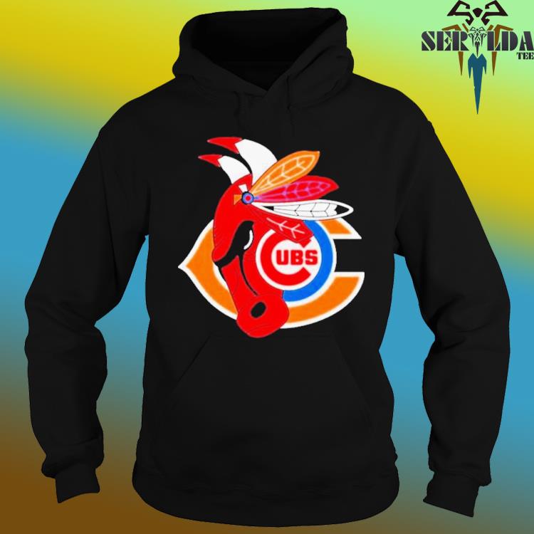 Official Chicago Cubs, Bears and Bulls official logo shirt, hoodie,  sweater, long sleeve and tank top