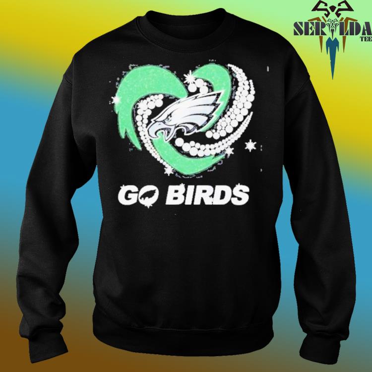 Official Philadelphia Eagles Go Birds Diamond Heart Logo Shirt, hoodie,  sweater, long sleeve and tank top