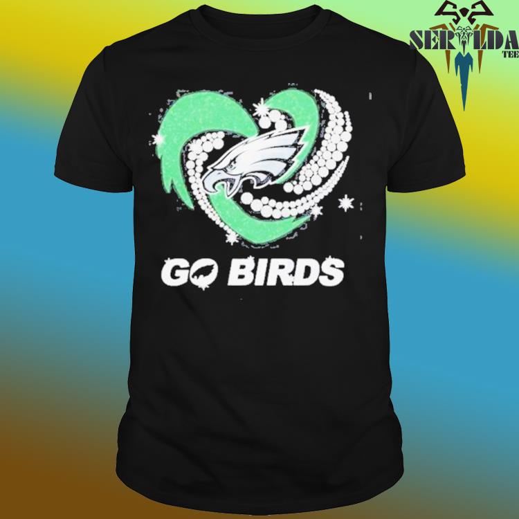 Official Philadelphia Eagles Go Birds Diamond Heart Logo Shirt, hoodie,  sweater, long sleeve and tank top