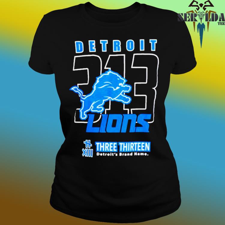 Official 2023 detroit lions three thirteen area code T-shirt, hoodie, tank  top, sweater and long sleeve t-shirt