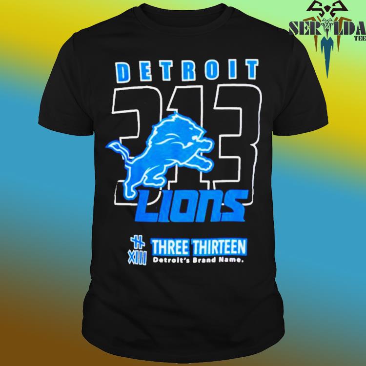 2023 Detroit Lions Three Thirteen Area Code T Shirt