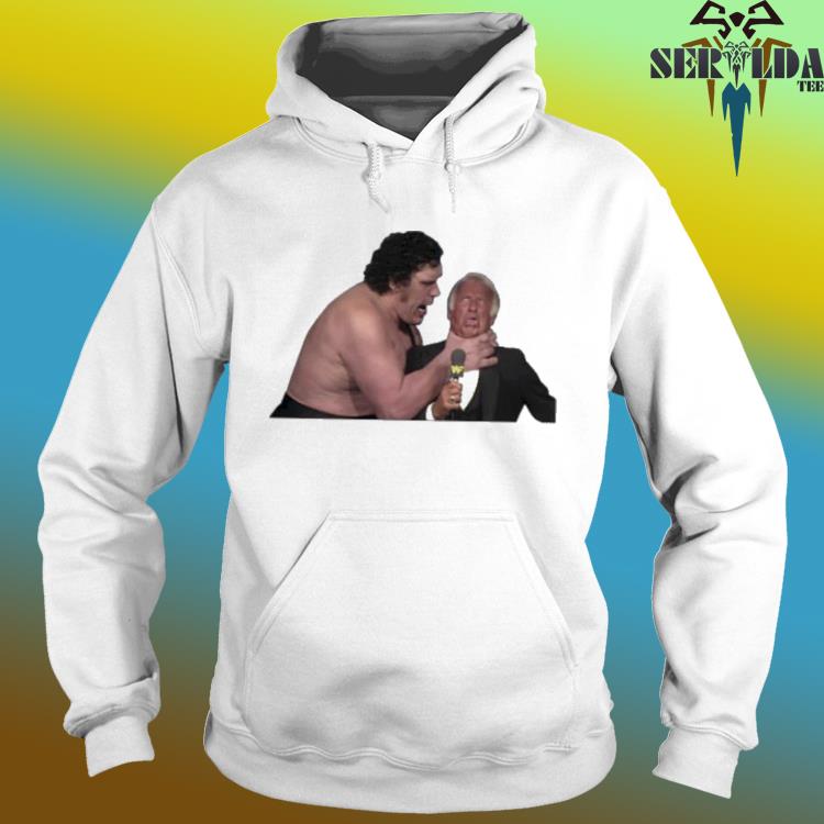 Andre The Giant Choking Bob Uecker Wrestling Fan T Shirt