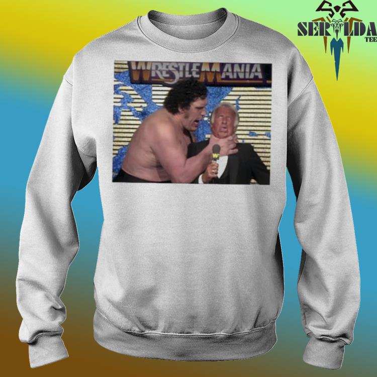 Official andre the giant choking bob uecker wrestling shirt, hoodie, tank  top, sweater and long sleeve t-shirt