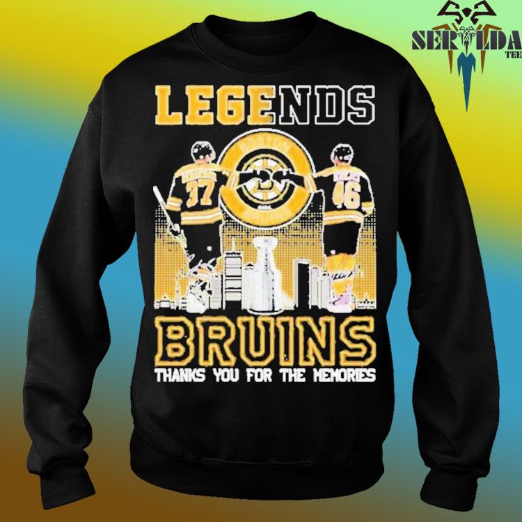 Bergeron and Krejci legends Bruins thanks you for the memories signatures  shirt, hoodie, sweater, long sleeve and tank top