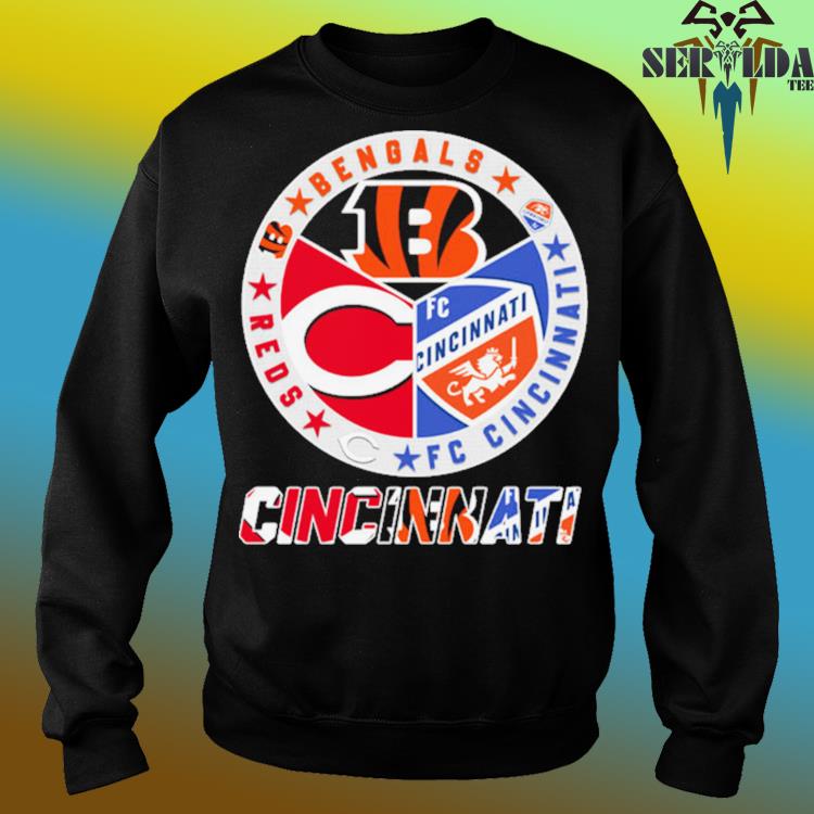 Original cincinnati City Sports Cincinnati Reds, Bengals and FC Official  Logo shirt, hoodie, sweater, long sleeve and tank top