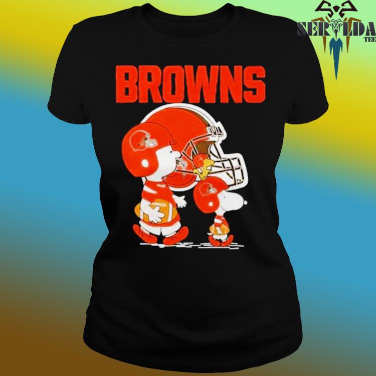 Official cleveland browns peanuts snoopy charlie brown and