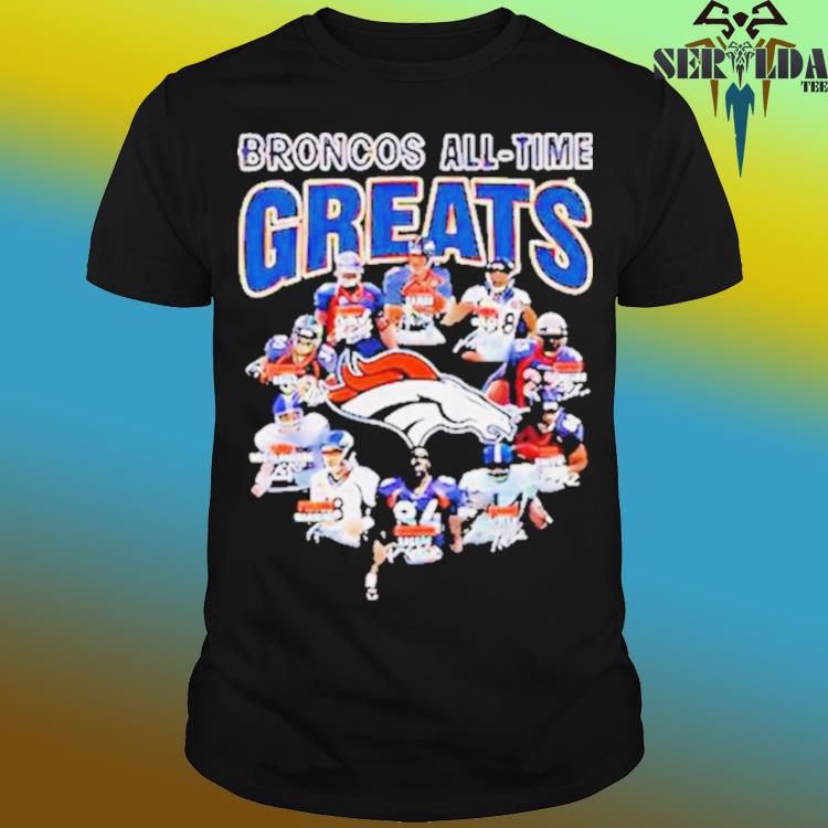 Denver Broncos All Time Greats Signatures Shirt