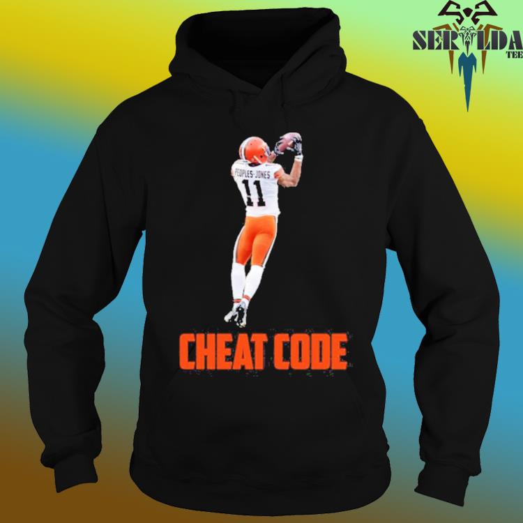 Donovan peoples jones cheat code cleveland football fan shirt, hoodie,  sweater, long sleeve and tank top