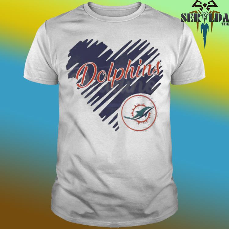 Heart Miami Dolphins Nfl Team Logo Shirt