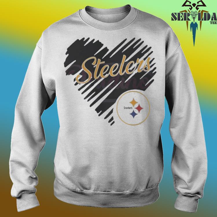 Official Logo Pittsburgh Steelers logo heart 2023 shirt, hoodie