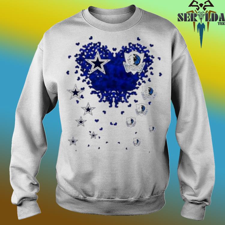 Premium Hearts Dallas Cowboys Dallas mavericks love Shirt, hoodie, sweater,  long sleeve and tank top