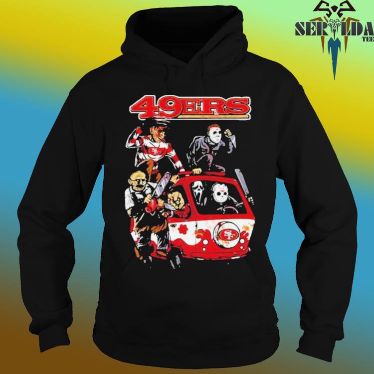 San Francisco 49ers Mens Horror Halloween Hoodie Pullover