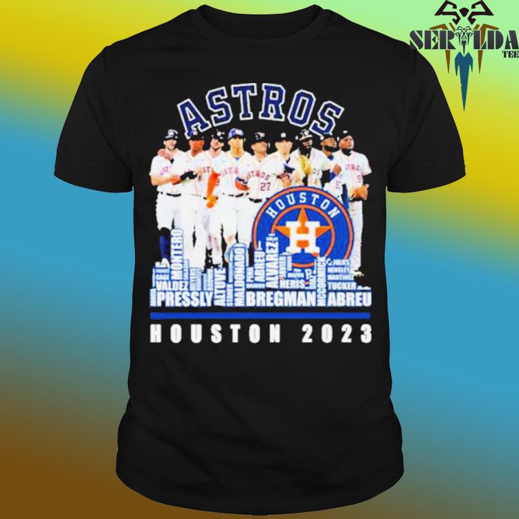 Official houston Astros 2023 Baseball Team Names Skyline Champions shirt,  hoodie, sweater, long sleeve and tank top